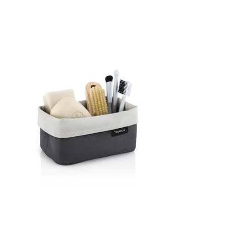 BLOMUS Blomus 68894 Reversible Storage Basket; Sand & Anthracite - Small 68894